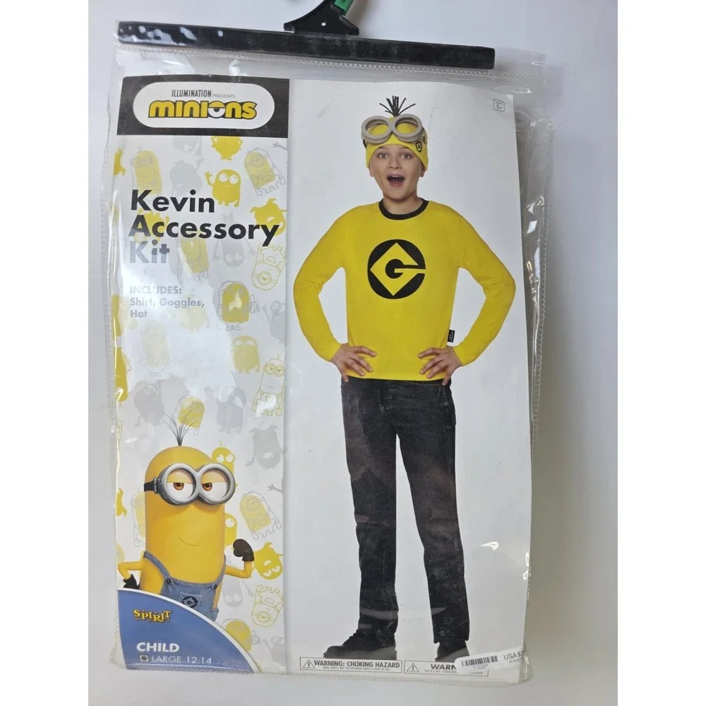 Minions Kevin Boys Costume Spirit Halloween Size 12-14 - Picture 11 of 12
